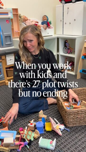 Play therapy sessions be like ⤵️

27 plot twists, three costume changes, a dinosaur that suddenly becomes the villain… and absolutely no ending 🦖

Kids process through imagination, repetition, and story. That’s where the healing happens 🌈

If your child is working through big feelings, we’re here to help them make sense of it all 💛

Call to schedule an appointment today! (801)-406-9002 ✨

#playtherapy #workingwithkids #healingthroughplay