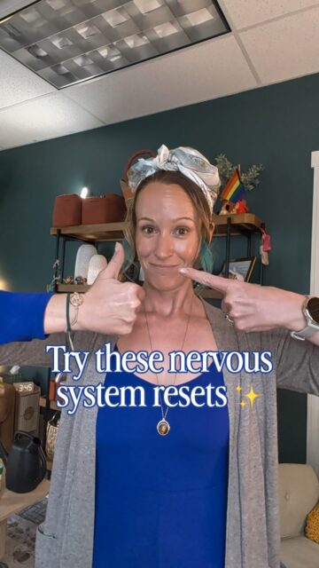 Your nervous system doesn’t always need you to “calm down.” It might need something to DO. 🧠✨
Try these 3 simple regulation tools the next time you feel overwhelmed, anxious, restless, or emotionally activated:
🧠 Point + thumbs up → gives your brain a focused coordination challenge
🌬️ Physiological sigh → long inhale + short top-off inhale + long exhale
🤍 Body squeeze → gives your body deep pressure + proprioceptive input
The goal isn’t to force yourself to feel calm.
It’s to give your brain and body predictable input that may help you feel more grounded and regulated.
And honestly… the point + thumbs-up one is WAY harder than it looks 😂
Save this for the next time you feel overwhelmed. 🫶
Send it to someone whose nervous system could use a little reset. 💙
✨*Everyone responds differently to sensory and breathing strategies. Keep pressure comfortable, breathe comfortably, and stop if anything feels unpleasant.*✨
#nervoussystemregulation #nervoussystemreset #emotionalregulation #copingskills
