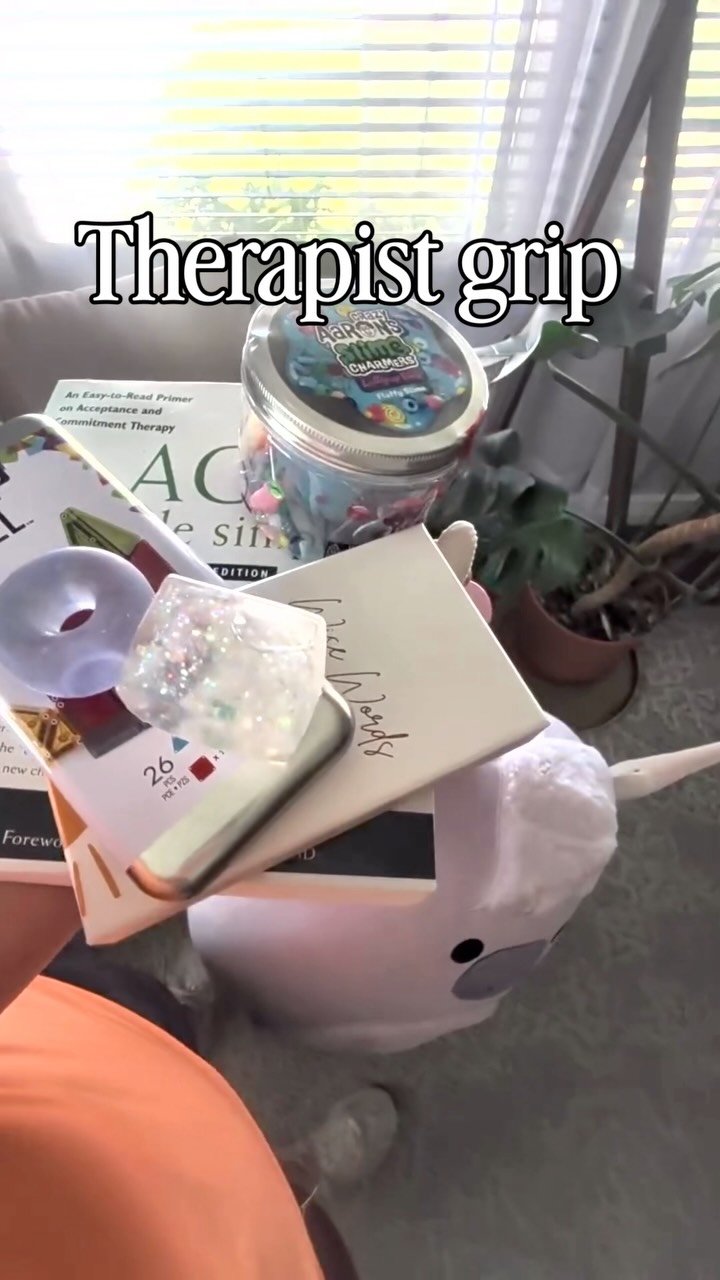 The therapist grip™ 😂
Every therapist needs to be prepared for sessions with:
🫧 Slime
🧸 A Squishmallow
📖 Books to guide notes / the session
🌀 Fidgets
…and whatever else the appointment calls for.
Therapy isn’t always sitting still and talking. Sometimes it’s movement, sensory tools, play, creativity, or simply having something to hold while you find the words. 🎨
At Grandview Family Counseling, we make room for therapy to look different for every person. ✨
Now accepting new clients in Bountiful & Layton, UT + virtually across Utah. 📌
#familytherapy #therapisthumor #therapytools #childtherapy #playtherapy